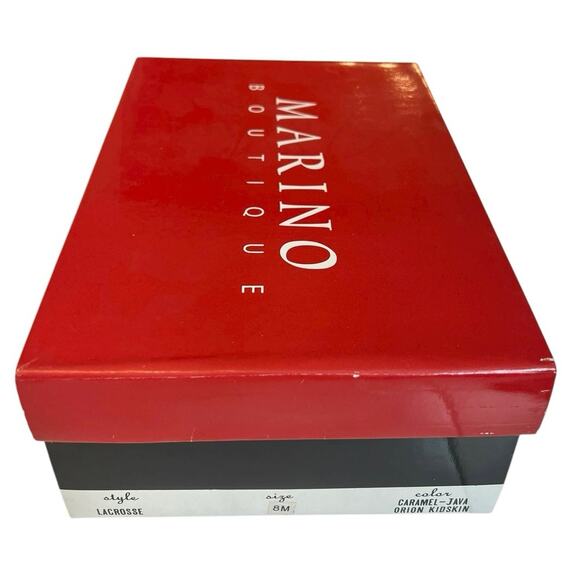 NIB 90s Vintage Marino Boutique Caramel Java Heels - 8 - Picture 8 of 11